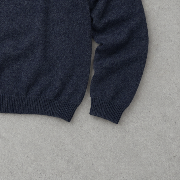 Polo Ralph Lauren Sweater Marineblau Rare (M) Stitched Logo