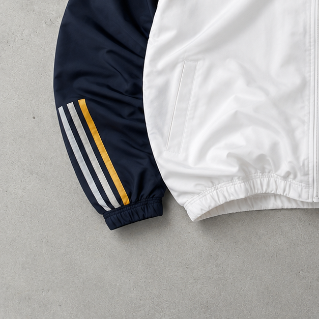 Real Madrid Adidas Windbreaker Weiß Rare (Size L)