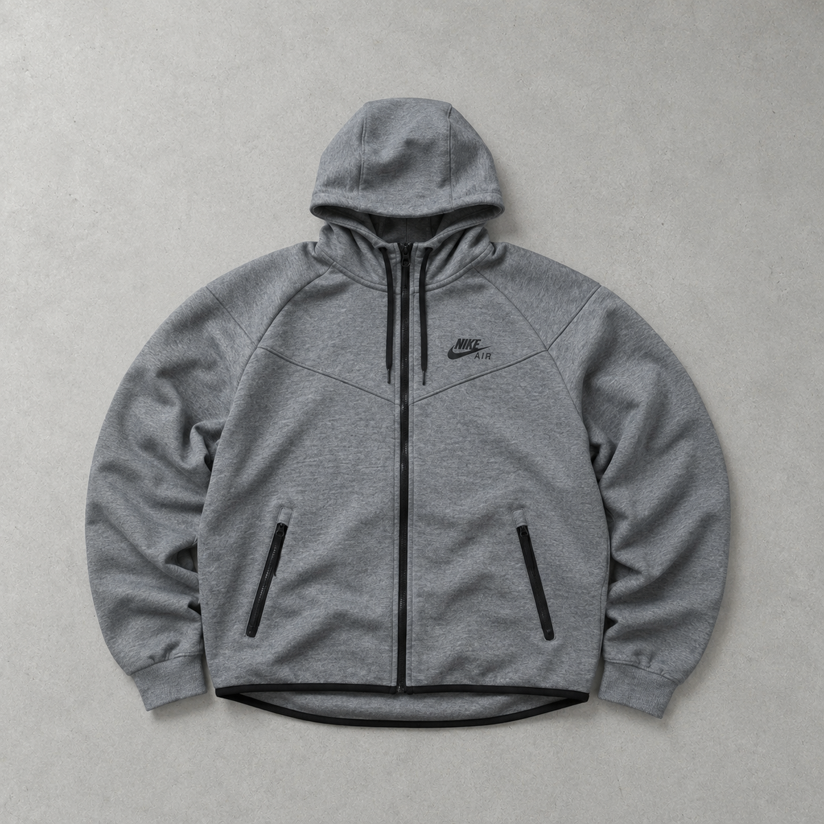 Y2K Nike Fleece Jacket Grau Rare (Size M)