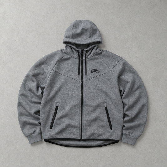Y2K Nike Fleece Jacket Grau Rare (Size M)