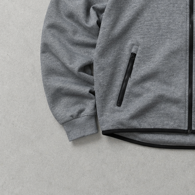 Y2K Nike Fleece Jacket Grau Rare (Size M)