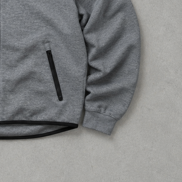 Y2K Nike Fleece Jacket Grau Rare (Size M)