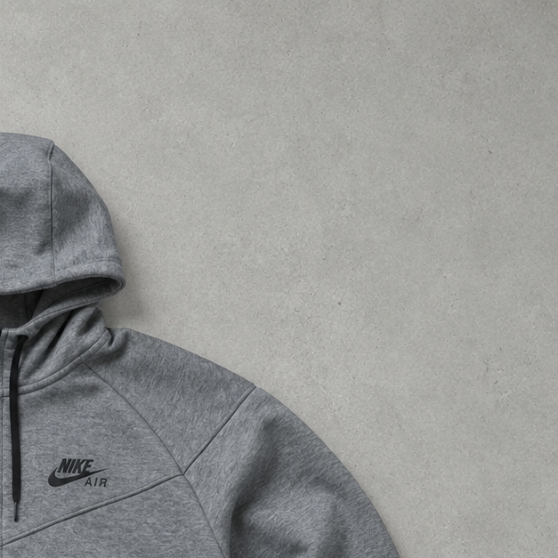 Y2K Nike Fleece Jacket Grau Rare (Size M)