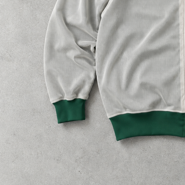 Veste Adidas vert / blanc rare (L)