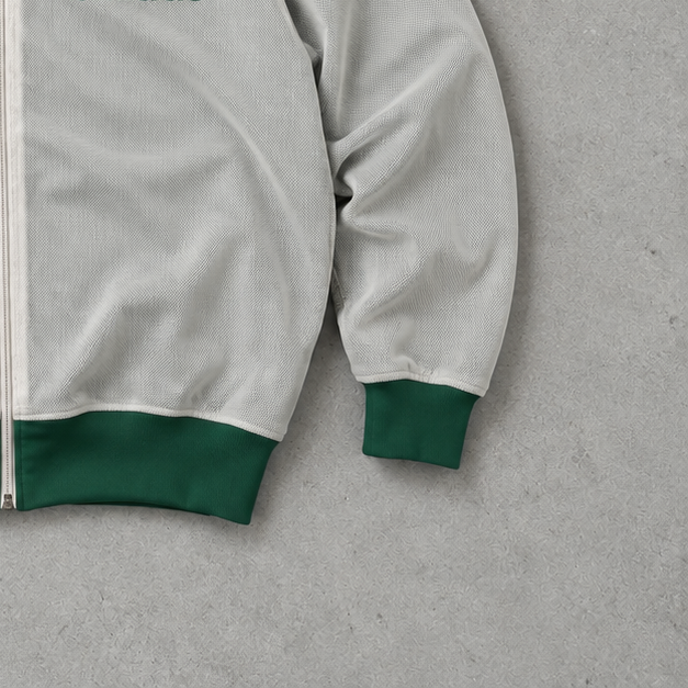 Veste Adidas vert / blanc rare (L)