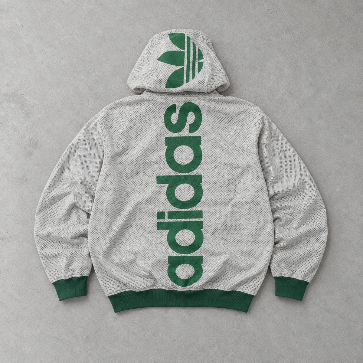Veste Adidas vert / blanc rare (L)
