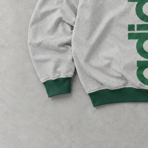 Veste Adidas vert / blanc rare (L)