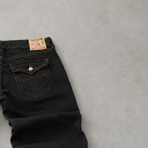 90S True Religion Jeans Schwarz Limited (W38 | DE 54)