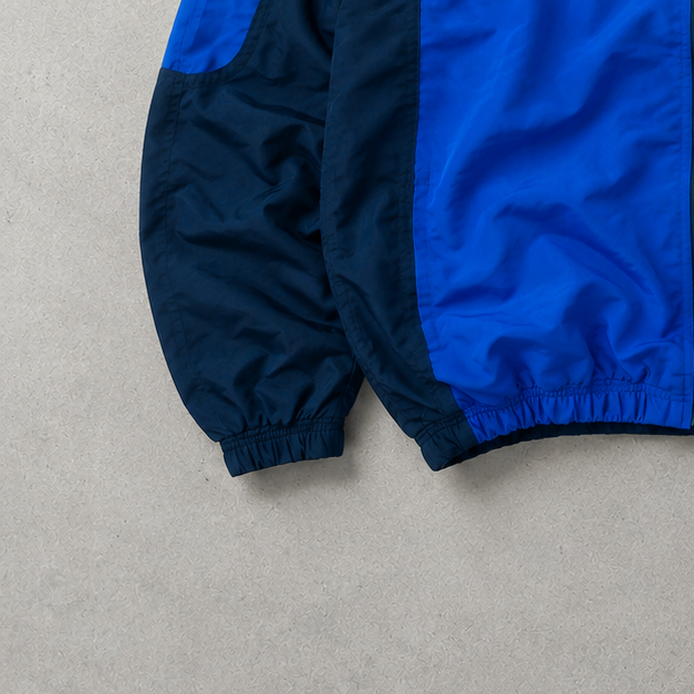 Y2K Adidas Rain Jacket Blau, Marineblau Limited (Size XL)