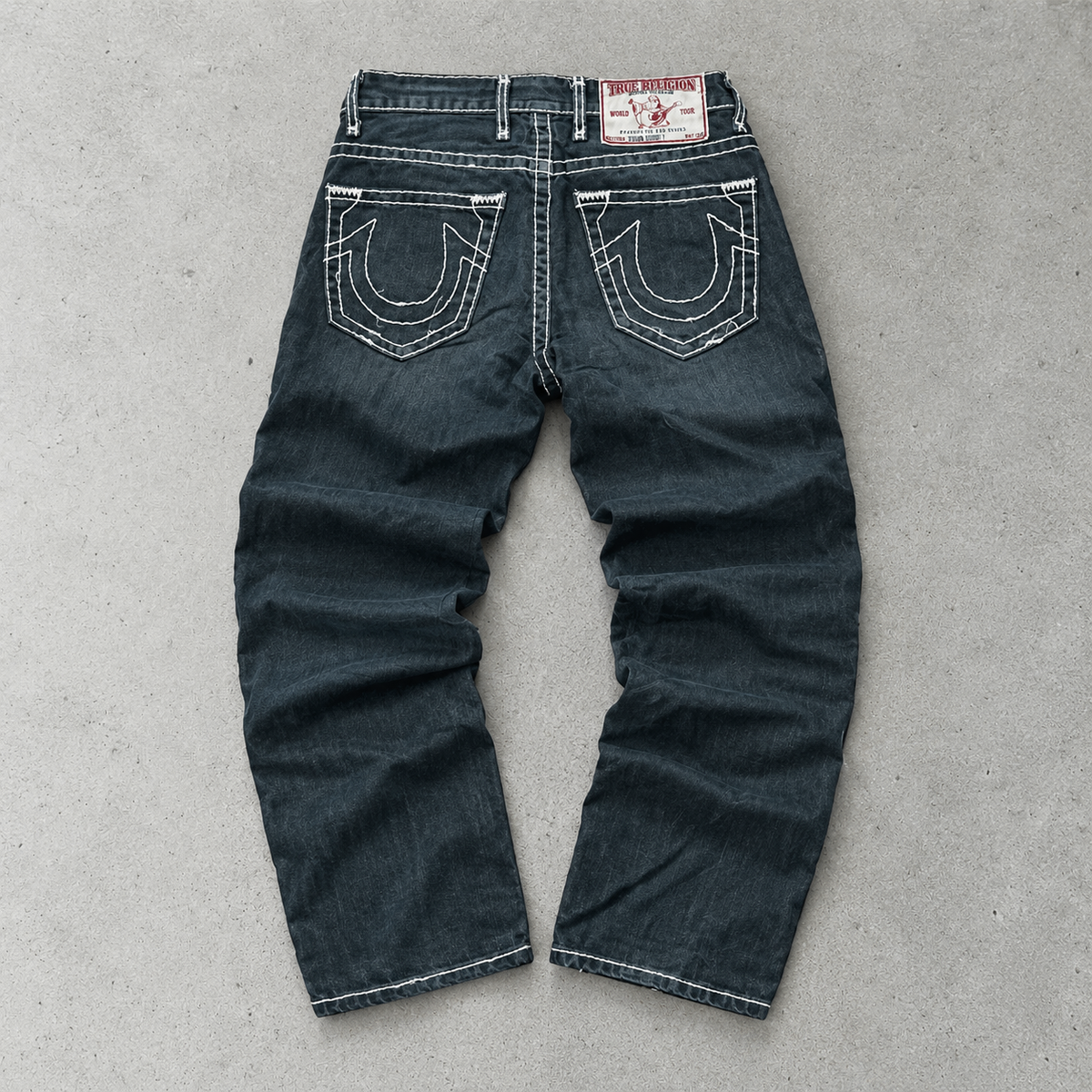 Y2K True Religion Baggy Jeans Black Rare (W24 | DE 40)