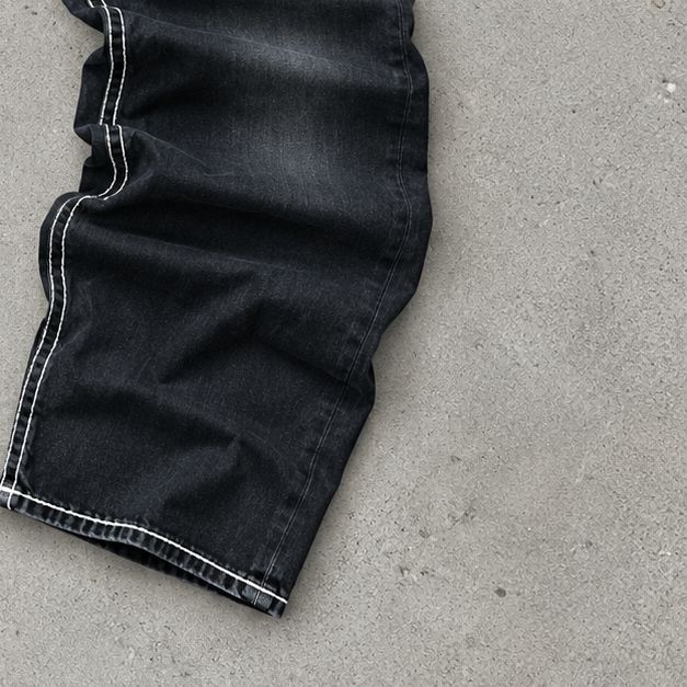 Y2K True Religion Baggy Jeans Black Rare (W24 | DE 40)