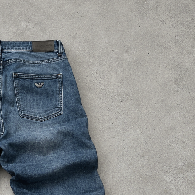 Y2K Armani Jeans Jeans Blau Selten (M)