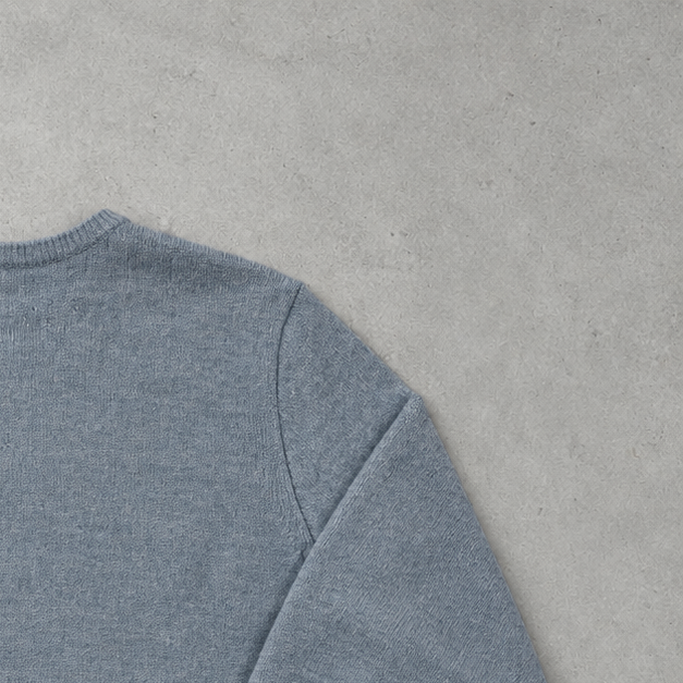 Ralph Lauren Sweater Hellblau Rare (L) Stitched Logo