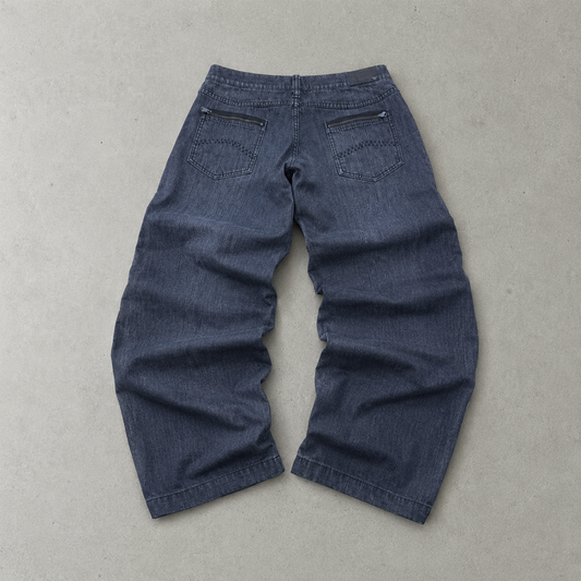 Y2K Armani Jeans Jeans Grau, Schwarz Rare (W30 | DE 46)