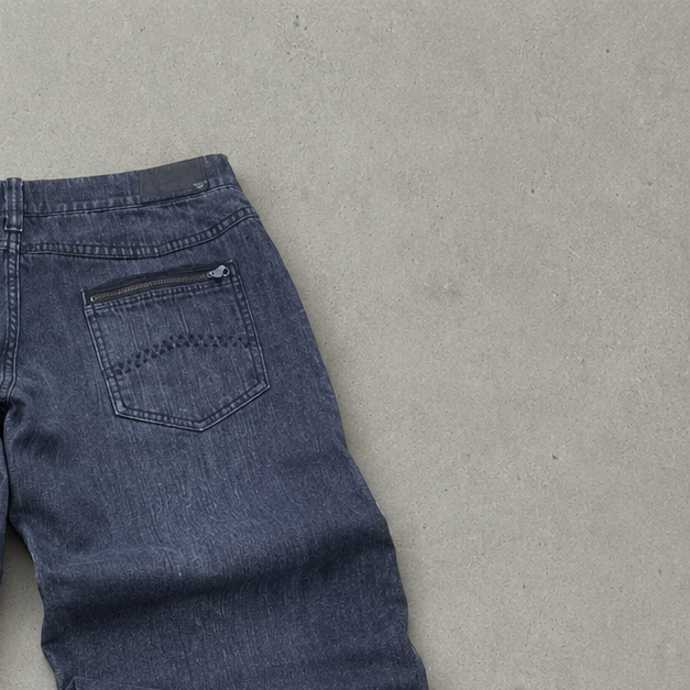 Y2K Armani Jeans Jeans Grau, Schwarz Rare (W30 | DE 46)