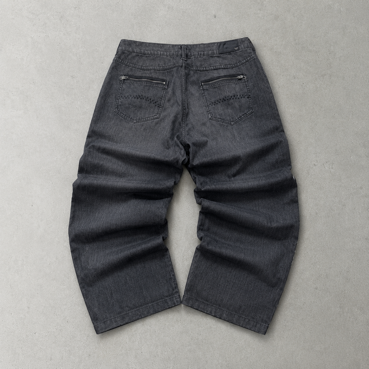 Y2K Armani Jeans Jeans Grau, Schwarz Rare (W30 | DE 46)