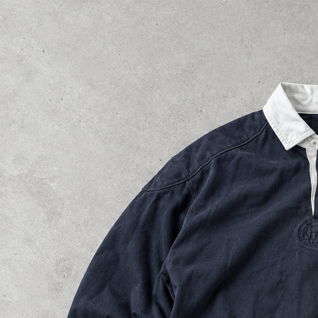 Polo Ralph Lauren Rugby Shirt Marineblau Rare (XL)