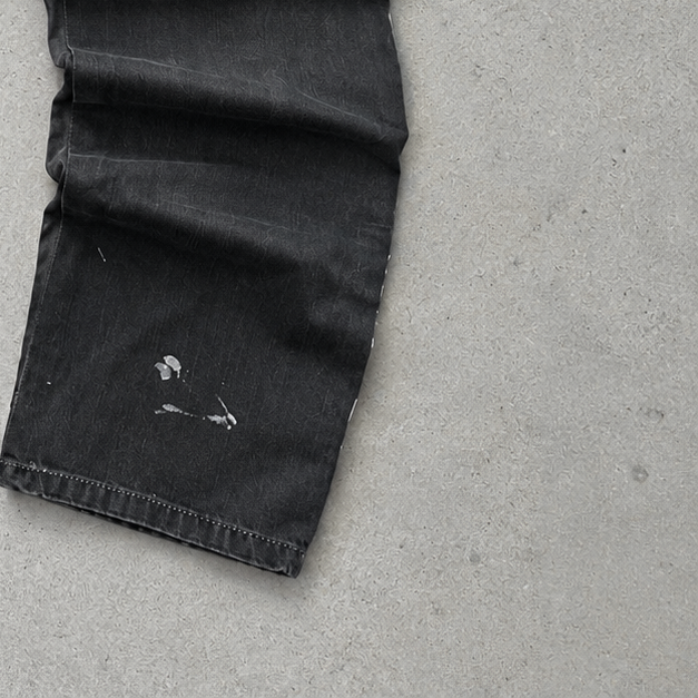 Y2K Armani Jeans Bootcut Jeans Black Rare Stitched Logo (W33 | DE 48)