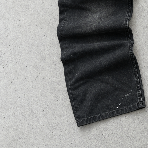 Y2K Armani Jeans Bootcut Jeans Black Rare Stitched Logo (W33 | DE 48)