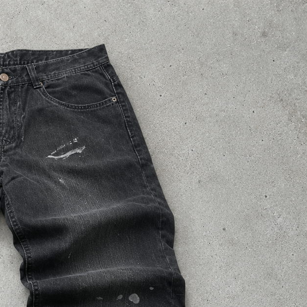 Y2K Armani Jeans Bootcut Jeans Black Rare Stitched Logo (W33 | DE 48)