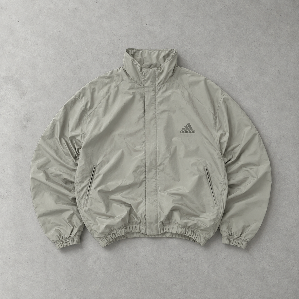 Veste de survêtement Adidas crème/kaki en édition limitée (M)