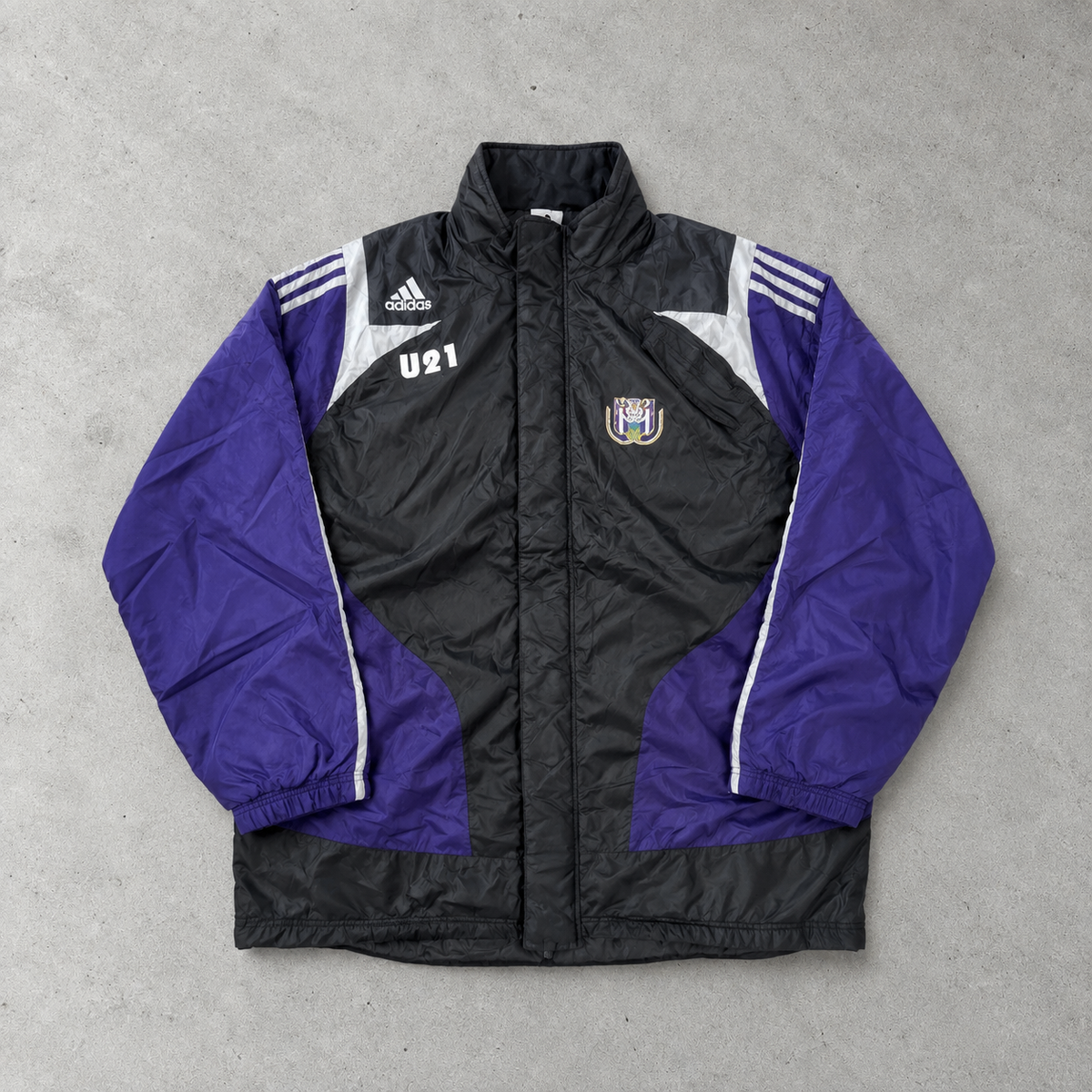 Adidas Parka 2000 Schwarz Selten (L) Gesticktes Logo