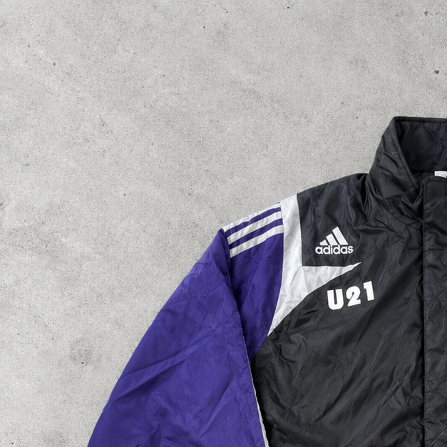Adidas Parka 2000 Schwarz Selten (L) Gesticktes Logo