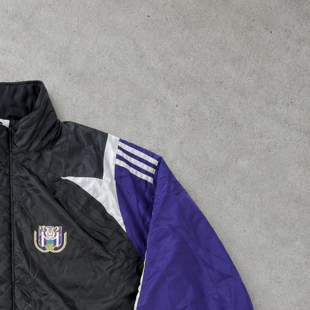 Adidas Parka 2000 Schwarz Selten (L) Gesticktes Logo