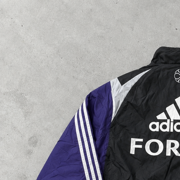 Adidas Parka 2000 Schwarz Selten (L) Gesticktes Logo