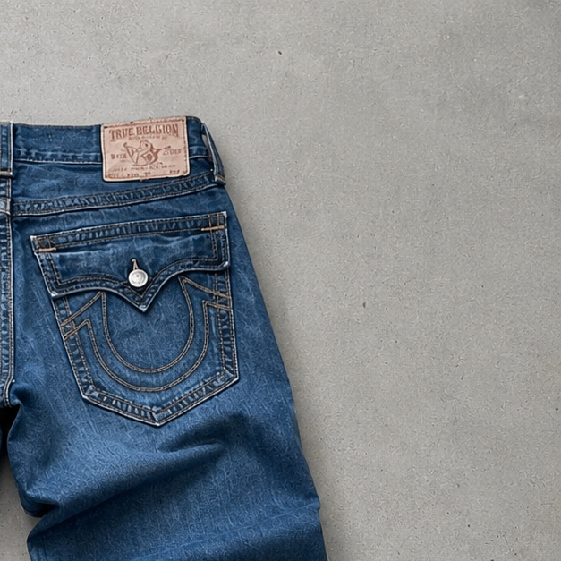 True Religion Jeans Blau, Gelb Limited (W33 | DE 48)
