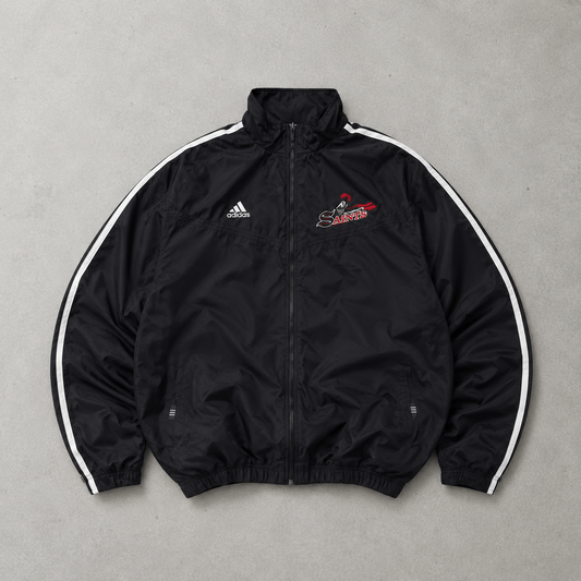90s Adidas Windbreaker Schwarz Limited Stitched Logo (Size L)