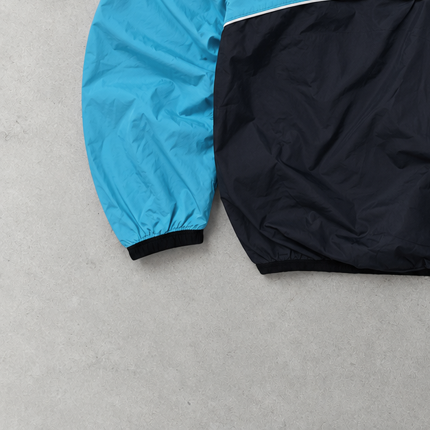 Y2K Nike Windbreaker Türkis, Schwarz Limited Stitched Logo (M)