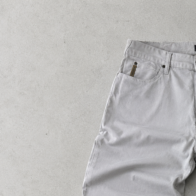 Y2K 2000 Armani Jeans Jeans Beige, Creme Limited (W33 | DE 48)