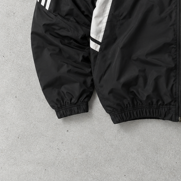 Olympique Lyonnais Adidas Track Jacket Black Limited (L) Stitched Logo