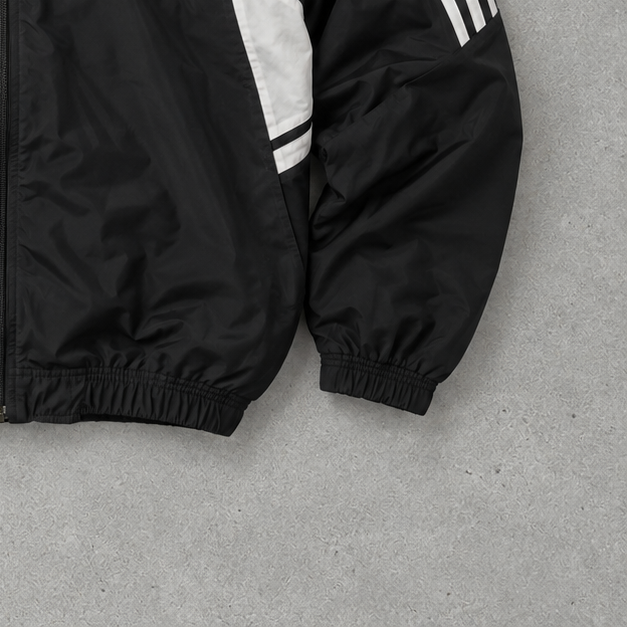 Olympique Lyonnais Adidas Track Jacket Black Limited (L) Stitched Logo