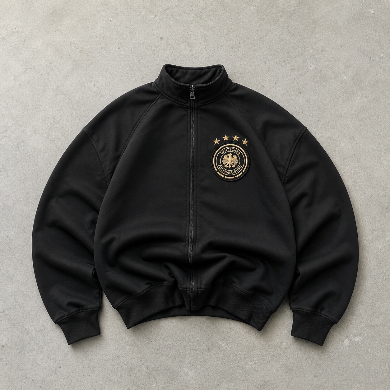 Germany Football Adidas Track Jacket Schwarz Limited (L) Stitched Logo