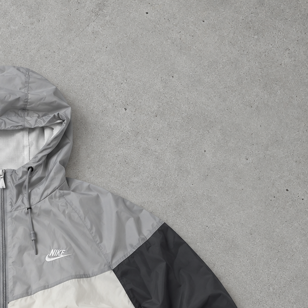 Nike Windbreaker Grau, Weiß Rare (M)