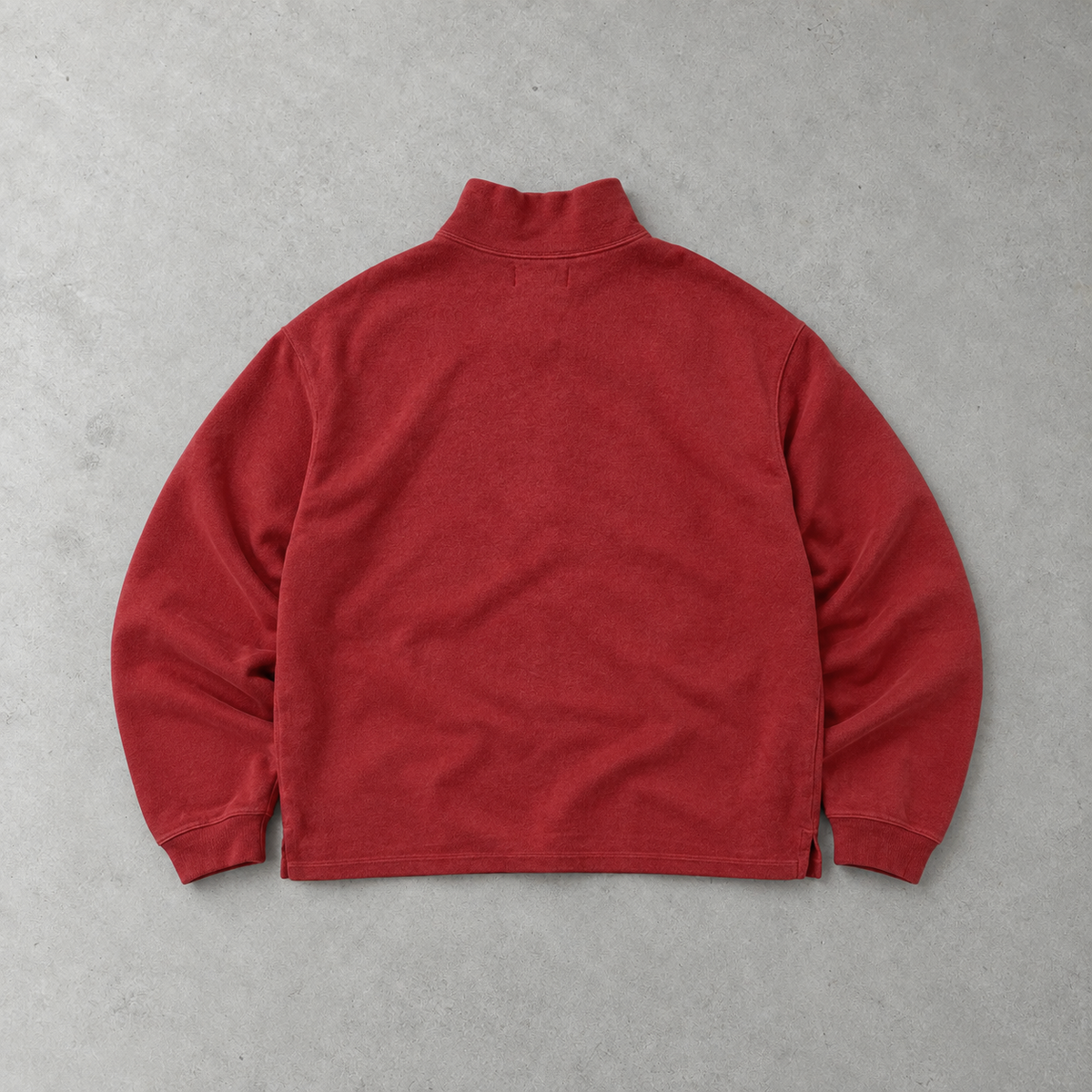 Polo Ralph Lauren Half-Zip Sweater Burgunderrot Rare (XXL) Stitched Logo