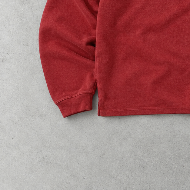 Polo Ralph Lauren Half-Zip Sweater Burgunderrot Rare (XXL) Stitched Logo