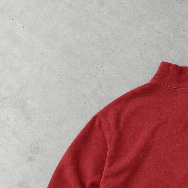 Polo Ralph Lauren Half-Zip Sweater Burgunderrot Rare (XXL) Stitched Logo