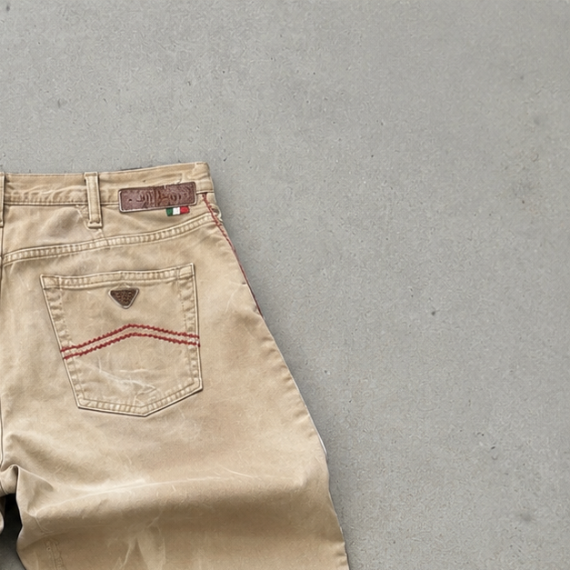 Armani Jeans Jeans Beige, Rot Rare (W34 | DE 50)