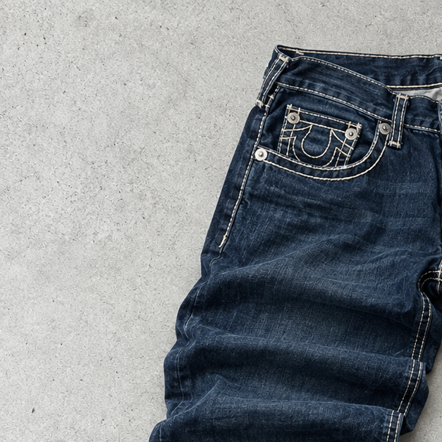 True Religion Straight Jeans Navy Limited (W32 | DE 48)