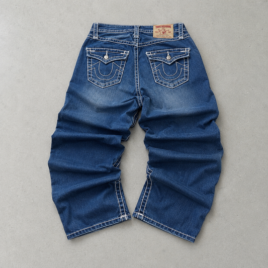 Y2K True Religion Jeans Blau Limited (M)