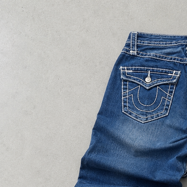 Y2K True Religion Jeans Blau Limited (M)