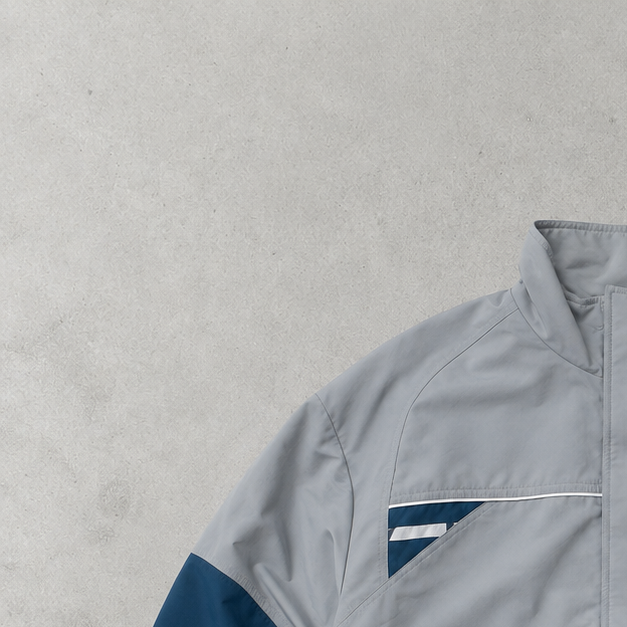 90s Y2K Adidas Windbreaker Blau, Hellblau Rare (Size L)