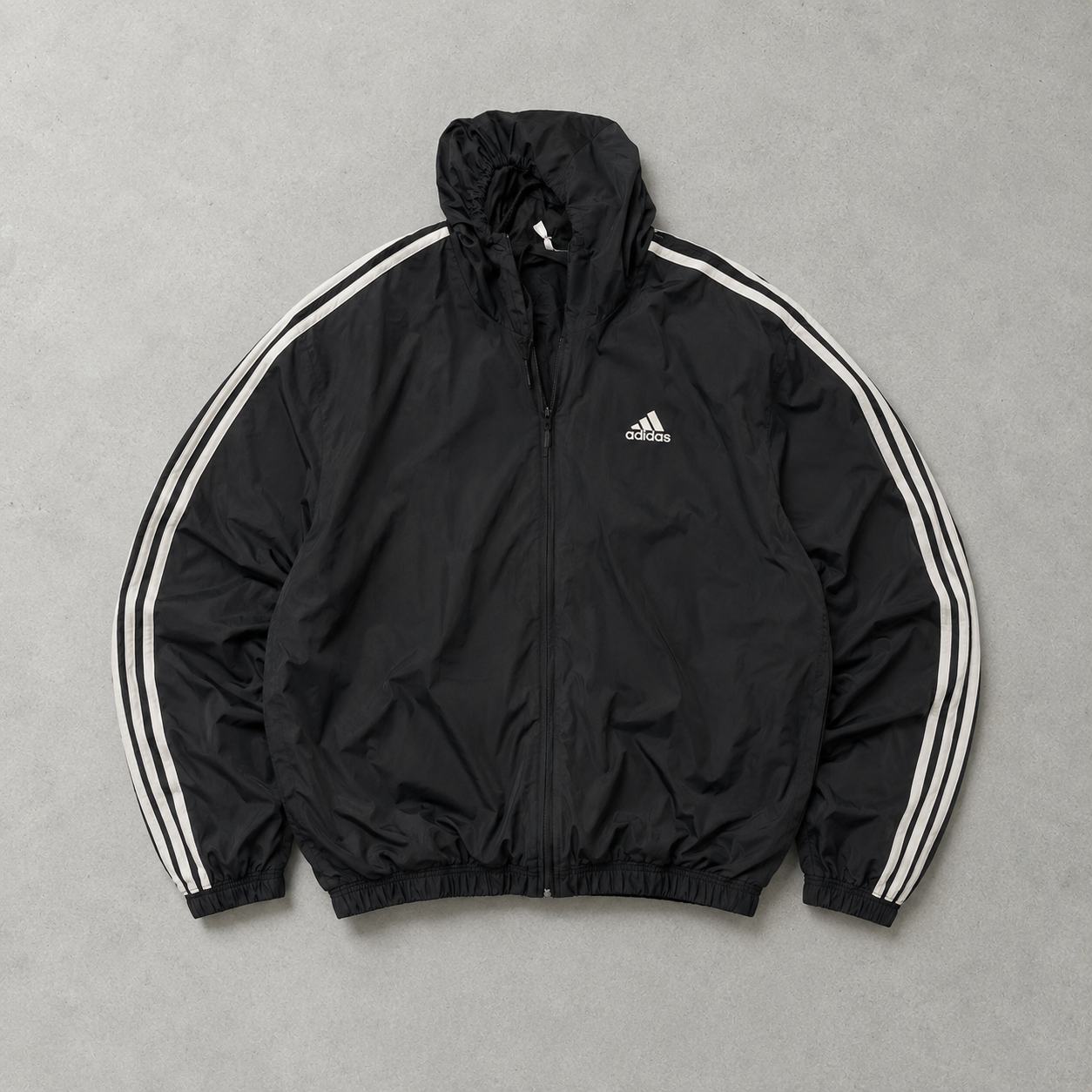 Adidas Marken-Menü Windbreaker Schwarz Limited (Size XL)