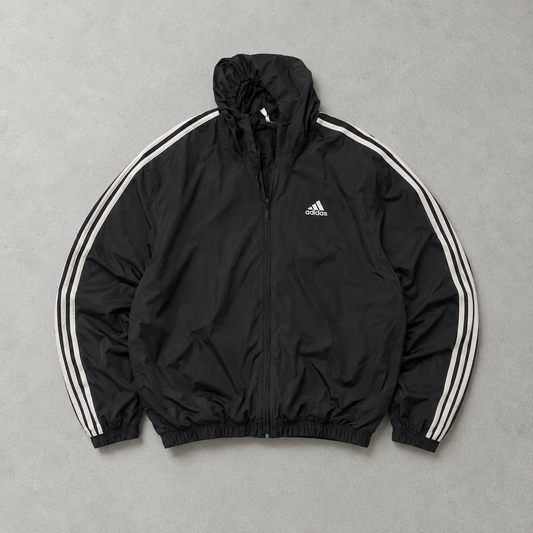 Adidas Marken-Menü Windbreaker Schwarz Limited (Size XL)