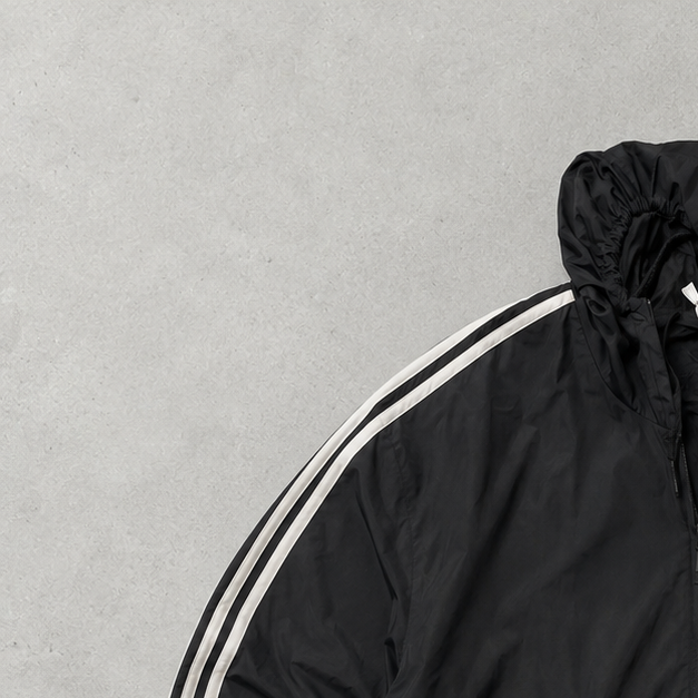 Adidas Marken-Menü Windbreaker Schwarz Limited (Size XL)