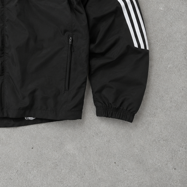 Adidas Track Jacket Black / White Rare (L)