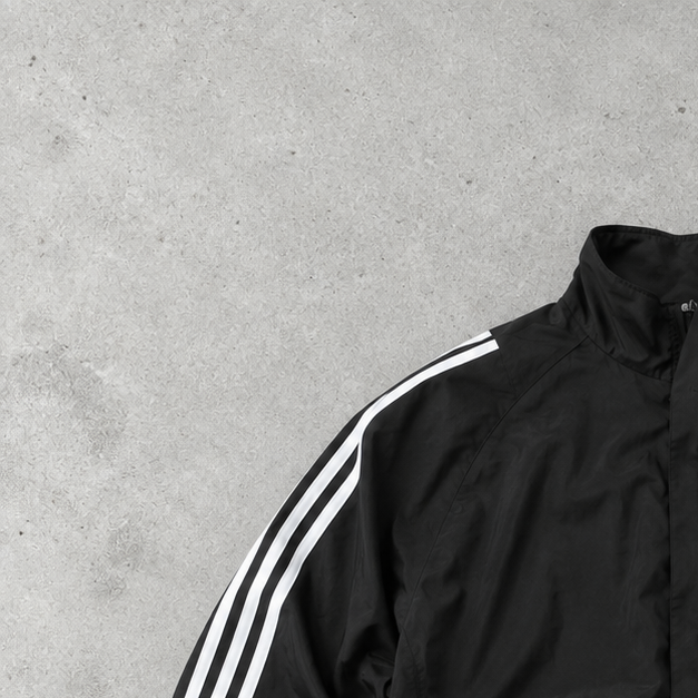 Adidas Track Jacket Black / White Rare (L)